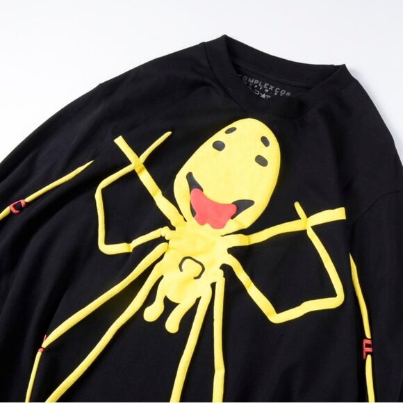 CPFM.XYZ Splash Ink Smiley Spider Long Sleeve Black - Picture 9 of 9